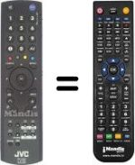 Comandos à distância equivalente JVC LT-42DA9BJ