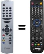 Comandos à distância equivalente Hitachi VS20142725