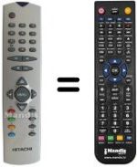 Comandos à distância equivalente Hitachi VS20151670