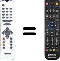 Comandos à distância equivalente Hitachi VS30018074