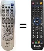 Comandos à distância equivalente JVC HR-J673