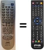 Comandos à distância equivalente JVC HR-J272EV