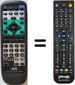 Comandos à distância equivalente JVC XV515