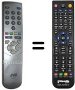 Comandos à distância equivalente JVC RM-C53-1C