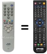 Comandos à distância equivalente JVC RM-C54H1C