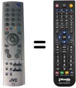 Comandos à distância equivalente JVC LT-26DY8ZG