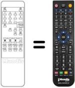 Comandos à distância equivalente Audiosonic KRB1574