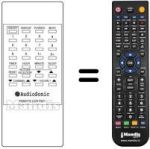 Comandos à distância equivalente Audiosonic KRB1576