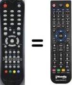 Comandos à distância equivalente United UTV14X83DUT