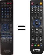 Comandos à distância equivalente Kenwood RCR0518