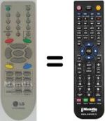 Comandos à distância equivalente LG 21FB5RX