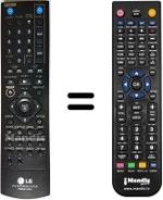 Comandos à distância equivalente LG DR389