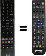 Comandos à distância equivalente LG AKB72915251