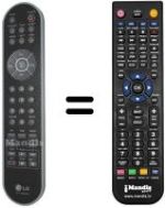 Comandos à distância equivalente LG 6710T00003G