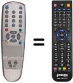 Comandos à distância equivalente LG 6710V00044H