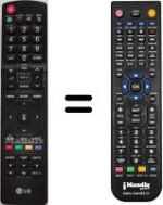 Comandos à distância equivalente LG 32LD450-ZA