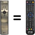 Comandos à distância equivalente LG RT34FB11RB