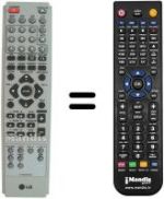 Comandos à distância equivalente LG 6710CDAT05G