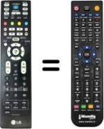 Comandos à distância equivalente LG 42LC45-ZA.AEUVUG