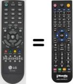 Comandos à distância equivalente LG 22LS4R