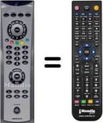 Comandos à distância equivalente Medion MD34598
