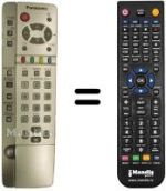 Comandos à distância equivalente Panasonic TH-42PA20
