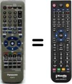 Comandos à distância equivalente Panasonic N2QAKB000028