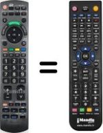 Comandos à distância equivalente Panasonic TX-L37GW10
