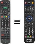 Comandos à distância equivalente Panasonic TX-L32X5E