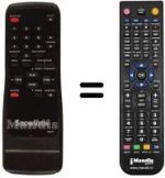 Comandos à distância equivalente Funai 21A-210