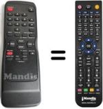 Comandos à distância equivalente Funai 23A-450