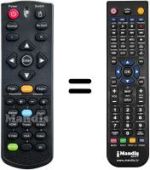 Comandos à distância equivalente Optoma X305ST