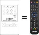Comandos à distância equivalente Orion EUR5354A