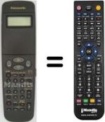 Comandos à distância equivalente Panasonic NV-SD420
