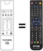 Comandos à distância equivalente Telefunken REMCON051