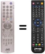 Comandos à distância equivalente JVC PD42B50BU