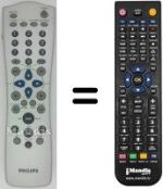Comandos à distância equivalente Philips DVD-R890 / 001