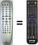 Comandos à distância equivalente Philips DVD-R7300H