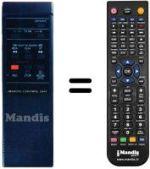 Comandos à distância equivalente JVC HR-D210