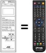 Comandos à distância equivalente JVC PQ10543AE-24