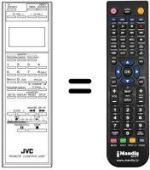 Comandos à distância equivalente JVC PQ10543H