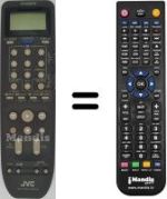 Comandos à distância equivalente JVC HR-E226
