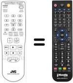 Comandos à distância equivalente JVC PQ21760D-3