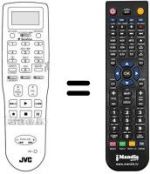 Comandos à distância equivalente JVC PQ21831D