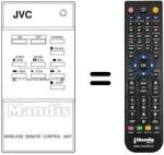 Comandos à distância equivalente JVC PU52097AD-9