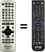 Comandos à distância equivalente Panasonic N2QAJB000137