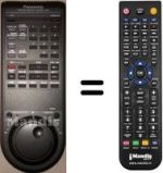 Comandos à distância equivalente Panasonic VEQ1014