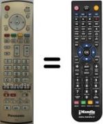 Comandos à distância equivalente Panasonic EUR7635020R