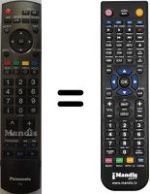 Comandos à distância equivalente Panasonic TH-42PY800P