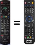 Comandos à distância equivalente Panasonic TX-L37E5B